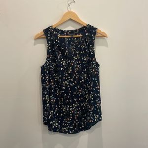 41 Hawthorne Floral Sleeveless Blouse